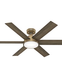 Hunter 52 inch Donatella Luxe Gold Ceiling Fan with LED Light Kit and Handheld Remote by   