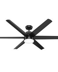 Hunter 60 inch Skysail ENERGY STAR® Matte Black WeatherMax Indoor / Outdoor Ceiling Fan with LED by   