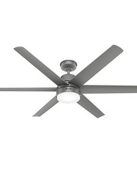 Hunter 60 inch Skysail ENERGY STAR® Matte Silver WeatherMax Indoor / Outdoor Ceiling Fan with LE by   