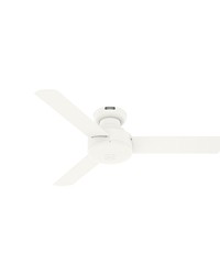 Hunter 44 inch Presto Matte White Low Profile Ceiling Fan and Wall Control by   