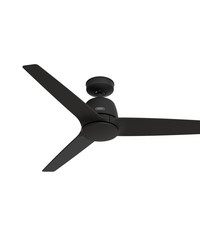 Hunter 52 inch Malden Matte Black Ceiling Fan and Handheld Remote by   