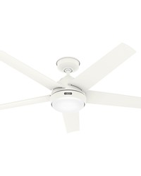 Hunter 52 inch Skyflow Matte White WeatherMax Indoor / Outdoor Ceiling Fan with LED Light Kit and Wa by   