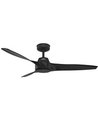 Hunter 52 inch Mosley Matte Black Damp Rated Ceiling Fan and Wall Control by   