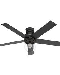 Hunter 52 inch Xidane Matte Black Ceiling Fan with LED Light Kit and Handheld Remote by   