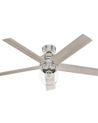 Hunter 52 inch Xidane Brushed Nickel Ceiling Fan with LED Light Kit and Handheld Remote by   