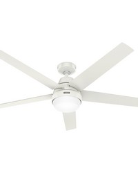 Hunter 60 inch Aerodyne Wi-Fi ENERGY STAR® Fresh White Ceiling Fan with LED Light Kit and Handhe by   