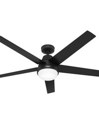 Hunter 60 inch Aerodyne Wi-Fi ENERGY STAR® Matte Black Ceiling Fan with LED Light Kit and Handhe by   