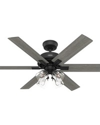 Hunter 52 inch Fonthill ENERGY STAR® HunterExpress Matte Black Ceiling Fan with LED Light Kit an by   