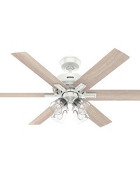 Hunter 52 inch Fonthill ENERGY STAR® HunterExpress Fresh White Ceiling Fan with LED Light Kit an by   