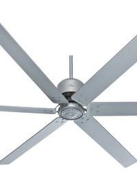 Hunter 96 inch HFC Satin Metal Damp Rated Ceiling Fan and Wall Control by   