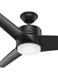 Hunter 54 inch Havoc Matte Black WeatherMax Indoor / Outdoor Ceiling Fan with LED Light Kit and Wall by   