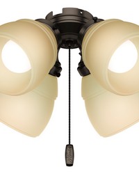 Hunter Premier Bronze 4 Light LED Light Kit Bronze/Brown by   