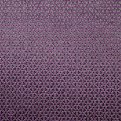 Clarke and Clarke F0968 1 AUBERGINE in 9186 Purple Upholstery POLYESTER Geometric  Patterned Velvet   Fabric