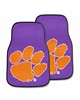 Fan Mats  LLC Clemson Tigers 2-pc Carpet Car Mat Set Purple