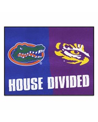 House Divided Florida / LSU House Divided Mat by   