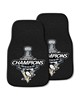 Fan Mats  LLC Pittsburgh Penguins 2-pc Carpet Car Mat Set Black