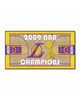 Fan Mats  LLC Los Angeles Lakers NBA Court Large Runner Tan