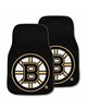 Fan Mats  LLC Boston Bruins 2-pc Carpet Car Mat Set Black