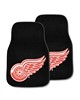 Fan Mats  LLC Detroit Red Wings 2-pc Carpet Car Mat Set Black