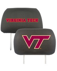 Virginia Tech Head Rest Cover 10x13 by   