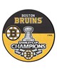 Fan Mats  LLC Boston Bruins Puck Mat Yellow