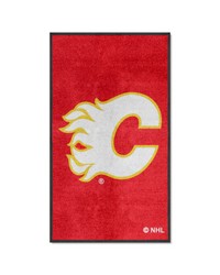 Calgary Flames 3x5 Logo Mat Portrait by   