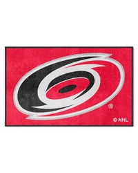 Carolina Hurricanes 4x6 Logo Mat Landscape by   