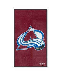 Colorado Avalanche 3x5 Logo Mat Portrait by   