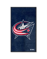 Columbus Blue Jackets 3x5 Logo Mat Portrait by   