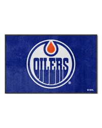 Edmonton Oilers 4x6 Logo Mat Landscape by   