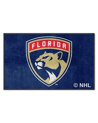 Florida Panthers 4x6 Logo Mat Landscape by   