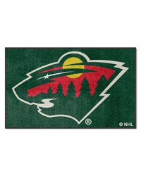 Minnesota Wild 4x6 Logo Mat Landscape by   