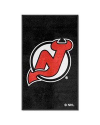 New Jersey Devils 3x5 Logo Mat Portrait by   