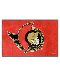 Ottawa Senators 4x6 Logo Mat Landscape by   