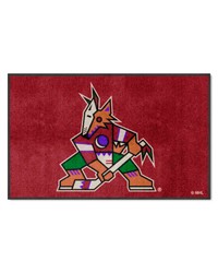 Arizona Coyotes 4x6 Logo Mat Landscape by   