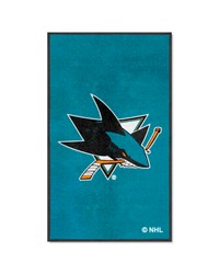 San Jose Sharks 3x5 Logo Mat Portrait by   