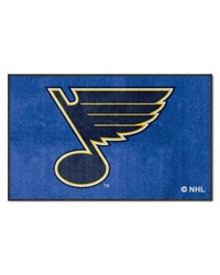 St. Louis Blues 4x6 Logo Mat Landscape by   