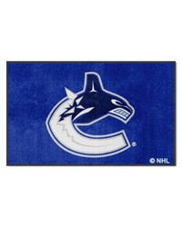 Vancouver Canucks 4x6 Logo Mat Landscape by   