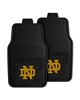 Fan Mats  LLC Notre Dame Fighting Irish 2-pc Vinyl Car Mat Set Black