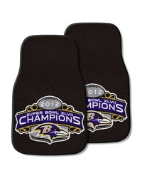 Baltimore Ravens 2-pc Carpet Car Mat Set by   