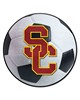 Fan Mats  LLC Southern California Trojans Soccer Ball Mat White