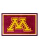 Fan Mats  LLC Minnesota Golden Gophers 4x6 Rug Maroon