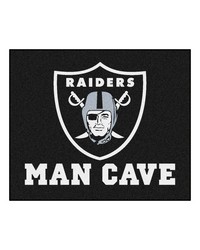 NFL Las Vegas Raiders Man Cave Tailgater Rug 60x72 by   