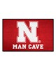 Fan Mats  LLC Nebraska Cornhuskers Starter Mat Man Cave Red