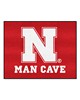 Fan Mats  LLC Nebraska Cornhuskers All-Star Mat Man Cave Red