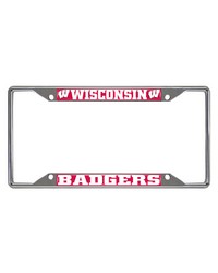 Wisconsin Badgers License Plate Frame by   