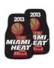 Fan Mats  LLC Miami Heat 2-pc Carpet Car Mat Set Black