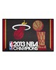 Fan Mats  LLC Miami Heat Starter Mat Black