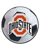 Fan Mats  LLC Ohio State Buckeyes Soccer Ball Mat White