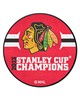 Fan Mats  LLC Chicago Blackhawks Puck Mat Red